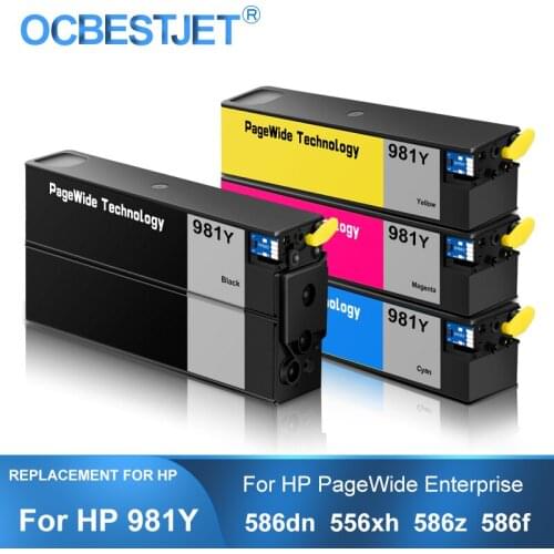 [Third Party Brand] For HP 981Y 981 Y Replacement Ink Cartridge For HP PageWideColor 586dn 556xh 586z 586f 556 586 E55650 E58650