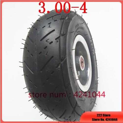 3.00-4 tire wheel 10 inch tyre and inner tube +4 inch alloy rims hub for electric scooter Gas scooter bike motorcycle