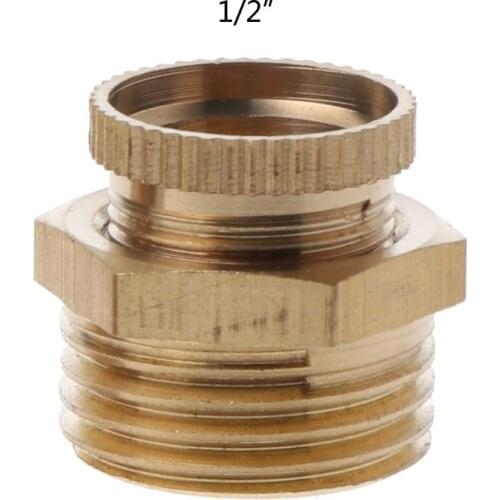 Brass Male Thread Air Compressor Water Drain Valve Replacement Golden