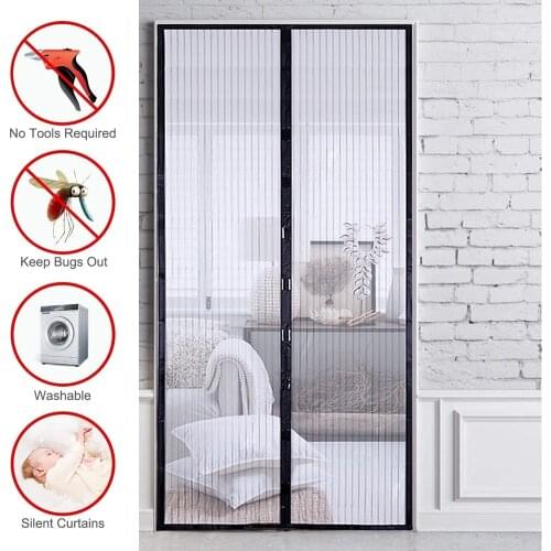 Hands-free Magnetic Mosquito Net Door Net Anti Fly Insect Mosquito Door Screen Anti-Mosquito Magnetic Curtain Mesh for Door