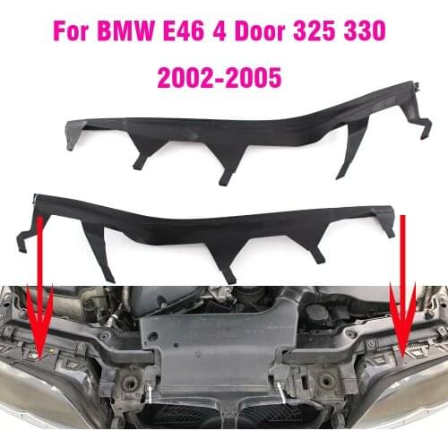 Car Front Upper Headlight Cover Strips Trims Headlight Sealing Strip Gasket For BMW E46 325I 2002-2005 63126921859 63126921860