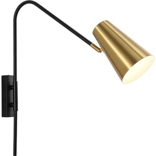 Nordic Led Wall Lamp Modern rocking arm living room bedroom study long arm long pole industrial Light bedside reading lamp