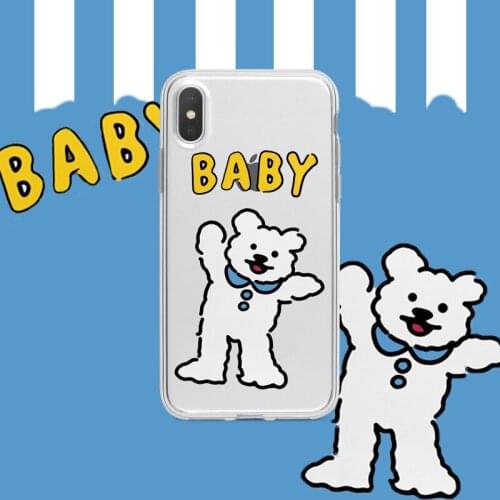 New Style Fashion Cartoon Bear Case Coverfor Iphone 12 12pro Iphone11 Pro Phone Case Phone Case for Iphone 7 XR XS MAX 8plus