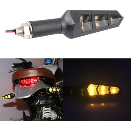 Turn Signal Lamp Amber 6 Blinker Light Modified High Performance 10x5x1cm