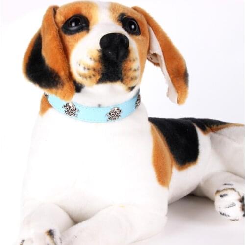 PU Leather Pet Collar Adjustable Dog Collar With Skull Dog Accessories Fancy Pet Collar For Small Medium Large Dogs Pet Supplies