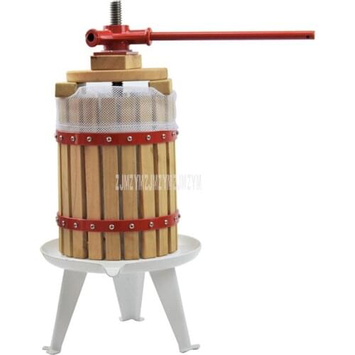 6L Manual Press Juice Machine Home Apple Pressing Juicer DIY Grape Wine maker Juice Residue Separation For Honey/Fruit/Vegetable