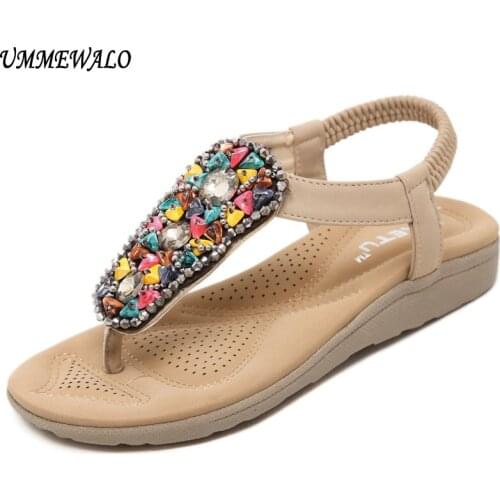 UMMEWALO Sandals Women Flip Flop Thong Flat Sandals Ladies Summer T-strap Sandal Shoes Zapatos Mujer