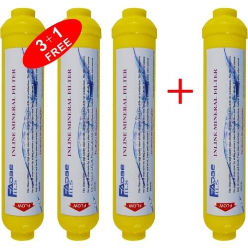 Reverse Osmosis System Replacement Filters 10" T33 Minerals Inline Post Re-Mineralization Cartridge (4pcs/lot)