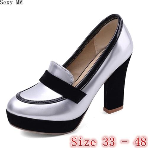 Women High Heel Shoes Platform Pumps Woman High Heels Party Shoes Kitten Heels Small Plus Size 33 - 40 41 42 43 44 45 46 47 48