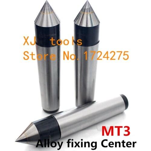 1 PCS Lathes Tailstock Machine Tool MT3 Morse Taper Alloy Solid Dead Center Drilling Lathe machine Support the Tailstock End