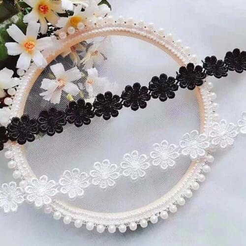 10 Yards Daisy Flower Lace Ribbon Venice Lace Trim For DIY Garment Crafts Sewing Accessories Veil Trim supply