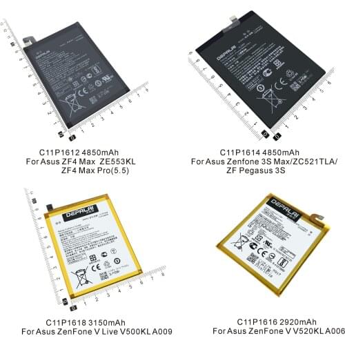 C11P1612 C11P1614 C11P1616 C11P1618 Battery For Asus Zenfon V Live ZF4 Max ZE553KL Pro 5.5 Pegasus 3S ZC521TLA V520KL A006 A009