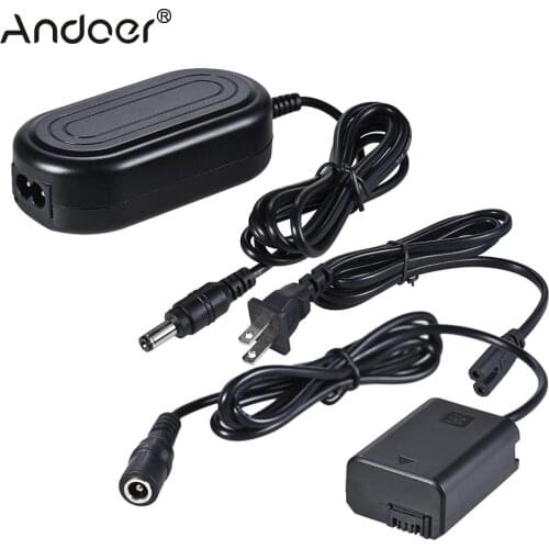 Andoer AC-PW20 AC Power Supply NP-FW50 Dummy Battery Adapter Camera Charger for Sony a7 a7ii a7s a7r a7sii a7rii a6500 a6300 etc