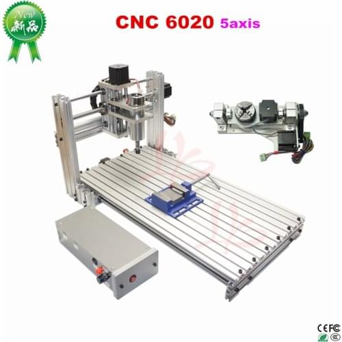 DIY cnc 6020 milling carving machine usb port 4axis 5axis router for woodworking pcb engraving ball screw and Mach3 controller