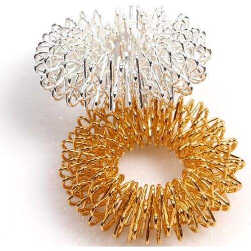 100pcs/lot Finger Massager Spiky Finger Ring Health Care Home Use Acupressure Figure Massage Tools