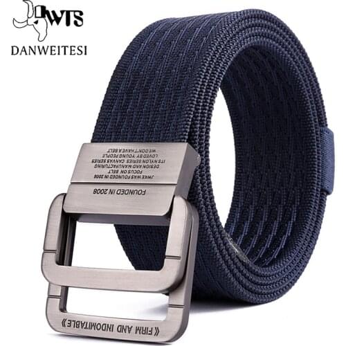 [DWTS] Men Thicken Metal Buckle Nylon Military Belt Combat Tactical Belts Heavy Duty Molle Carry Survival Waist Belt