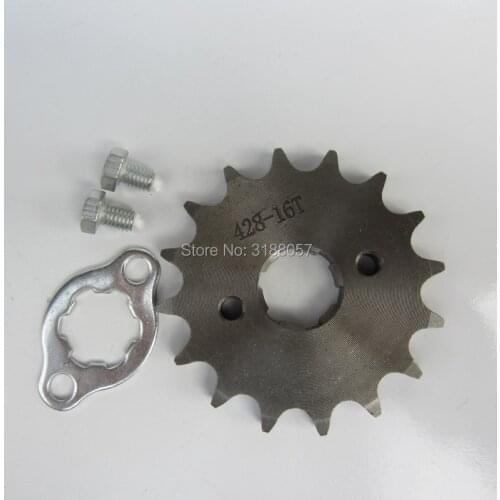 428 17MM 10T-19T Front engine sprocket Taotao Sunl JCL Kazuma Lifan ZongShen Loncin Rocket Shineray BaShan Dirt bike ATV Quad