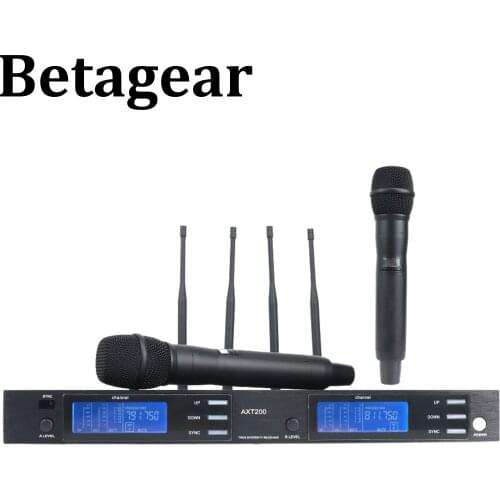 Betagear wireless mic system UHF MIC ATX200 profesional mikrafon handheld mic profesional mikrafon mic wireless uhf wireless mic