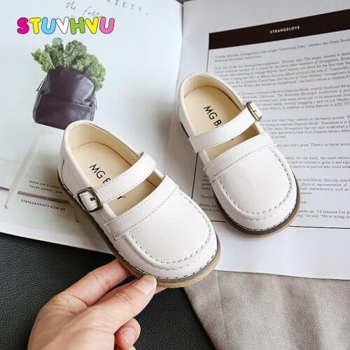 Retro Leather Kids Shoes Flats Soft Sole Comfortable Boys Single Shoes Spring and Autumn New Casual Children Shoes for Girls