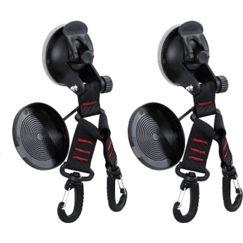Outdoor Heavy Duty Door Double Hooks Suction Cup Hook Bathroom Suction Cup Anchor Hook Reusable Tie Down Home Portable Hook