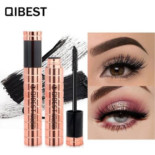1 Pc Waterproof 4D Mascara Super Curling Thick Eyelashes Makeup 3d Rimel Extension Make Up Silk Fiber Eye Lash Mascara Cosmetics