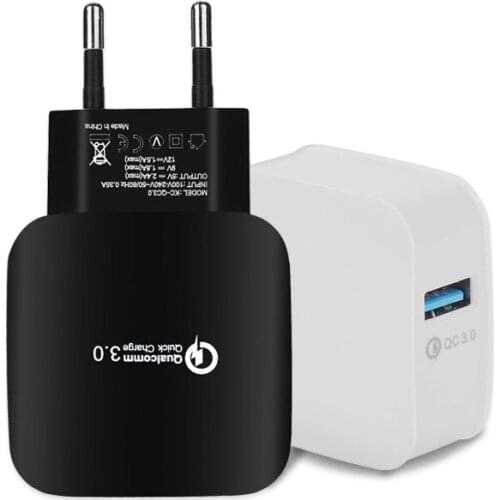 For Quick Charge 3.0 QC 3.0 USB Turbo Wall Fast Travel Charger For SAMSUNG S9 S8 Plus Note 8 HUAWEI P9 Zenfone 3 HTC 10 A9 LG G5