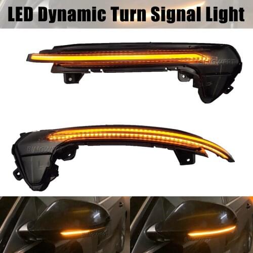 1pair LED Dynamic Turn Signal Light For Audi A6 C7 C7.5 RS6 S6 4G 2012-2018 Car Side Wing Rearview Mirror Blinker Indicator