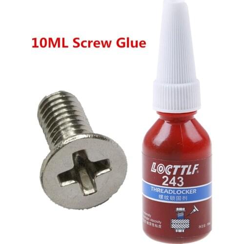 10ML Screw Glue Thread Locking Agent Anaerobic Adhesive 243 Glue Oil Resistance Fast Curing Suitable Screw M2-M12