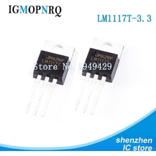 10PCS LM1117T-3.3 LM1117-3.3 LM1117T 3.3V LM1117 800MA LDO TO-220 REG New