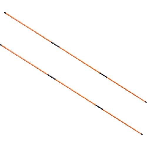 2pcs Collapsible Golf Alignment Sticks Training Aid Practice Rod 48" Orange