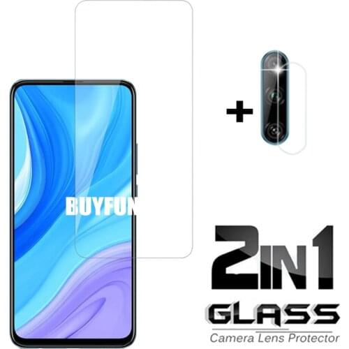 2 in1 Tempered Glass For Huawei Enjoy 10s 10 Plus Screen Protector For Huawei enjoy 10 s plus Screen Glass and Camera Lens Film