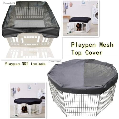 200pack Large Pet Playpen Mesh Fabric Top Cover Provide Shaded Areas for Pets and Protect From UV/Rain Fits All 24 Inch Play Pen