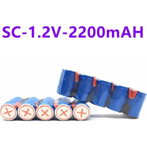 2-40pcs 4/5 SubC Sub C 1.2V 2200mAh Ni-Mh Rechargeable Battery Blue Cell with Tab 2021 NEW 100% Original Free Shipping
