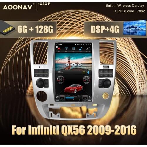 2 din Android 10.0 car radio For Infiniti QX56 2009-2016 car stereo auto radio GPS navigator Video Audio Radio Head Unit