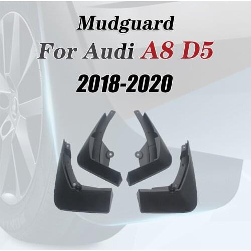 4 PCS Front Rear Car Mudflap for Audi A8 D5 2018 2019 2020 Fender Mud Guard Flap Splash Flaps Mudguards Accessories 4th 4 Gen