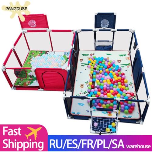 Baby Playpen for Children Playpen for Baby Fence Kids Ball Pit Pool Baby Playground Pool Balls Baby Kid Indoor Football Field