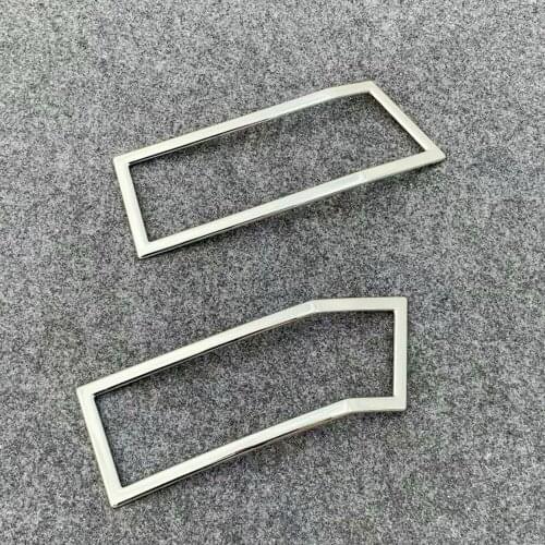 For Mitsubishi Delica 2020 2021 ABS Chrome Rear Reflector Fog Light Lamp Cover Sticker Decoration Trim Exterior Auto Accessories