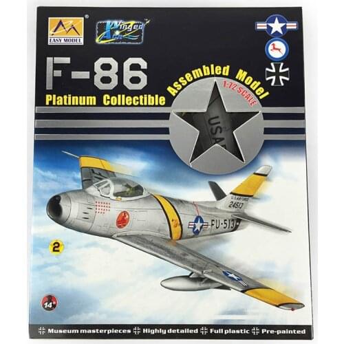 EASY MODEL 37101 1/72 FU-513 Aircraft F-86F Sabre Warplane Warcraft Silver TH07326-SMT6