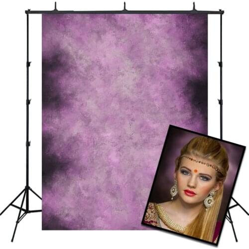 Cotton Cloth Backdrops Christmas Noel Photography Background Solid Purple Painted Backdrop Photo Studio Booth Photocall Props