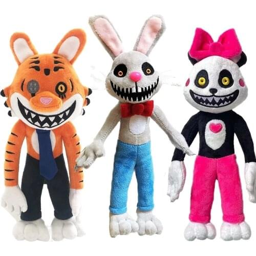 Mr Hopps Playhouse 2 Plush Soft Toys Mr Stripes Stuffed Animal Tiger Rabbit Plush Toys Game Figure Dolls for Children Kids