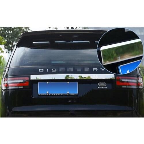 Top Quality ABS Chrome Rear Trunk Tail Gate Door Cover Trim Garnish Styling Protector For Land Rover Discovery 5 2017