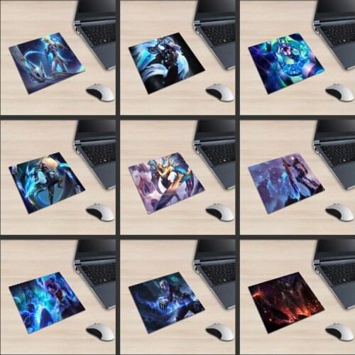 XGZ Laptop League of Legends Square Mouse Pad Game Character Ezreal Pattern PC Mat Riven Yasuo Duel Rubber Anti-skid Universal