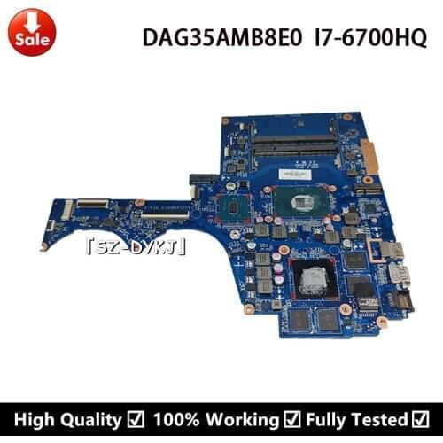 For HP Pavilion 15-AX 15-BC Laptop motherboard 856678-001 856678-501 856678-601 DAG35AMB8E0 SR2FQ I7-6700HQ Mainboard