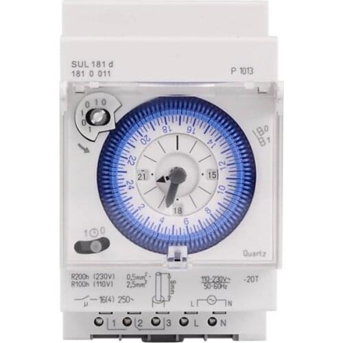 New From Stock SUL181d Track Installation Mechanical Timer 220V 24-hour Industrial Time Control Switch