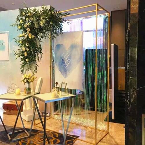 Lastest Wedding Arch Pergola Flower Balloon Backdrop Stand Free Retractable Metal Frame Party Home Decoration Props