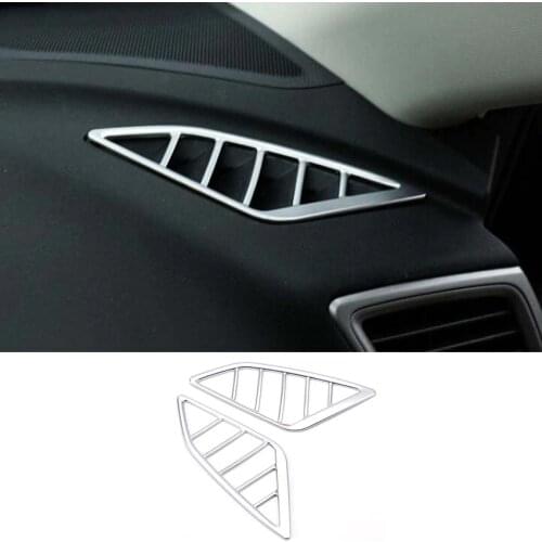 Fit For Mazda 3 Axela 2014-2018 Car Front Dashboard Air Vent Frame Cover Trim Interior Accessories Styling Stickers