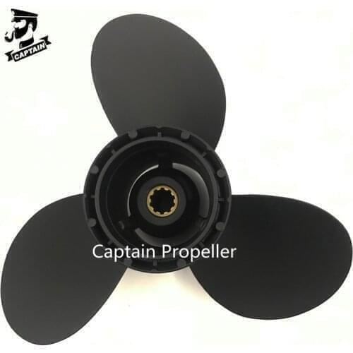 Outboard Propeller 10 1/4x13 Fit Suzuki Engine DF20/25 V-twin DT25C DT30C DF25 DF30 DT20 DT25 10 Spline 58100-96440-019