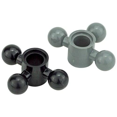 Technical MOC Parts Building Blocks Steering Arm with 3 Tow Ball Compact DIY Bricks Compatible with 15460 Toys for Thildren