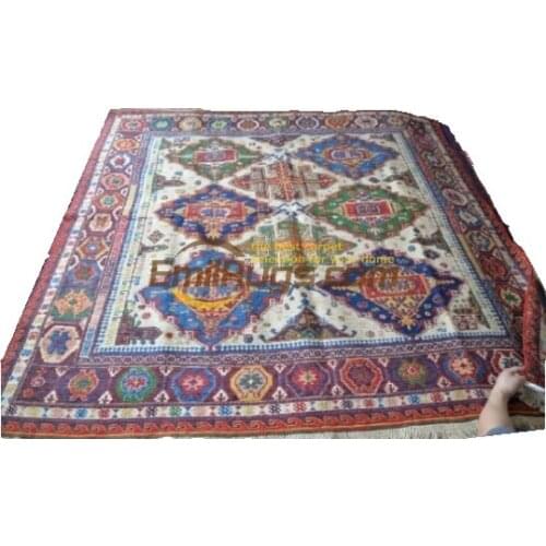 SOUMAK Sue mike pure New Zealand wool hand-woven carpet exotic ethnic Turkish style EN000072 square 6.56x6.56'gc172souyg13