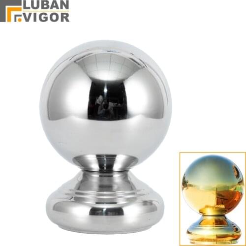 304 stainless steel conjoined hollow ball,Titanium gold round bottom ball Staircase head decoration welding method